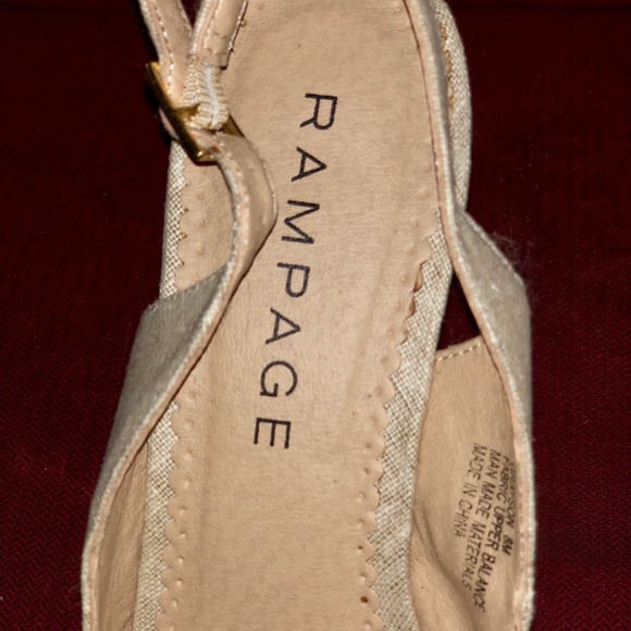 Rampage sling back peep toe heels - Picture 3 of 4